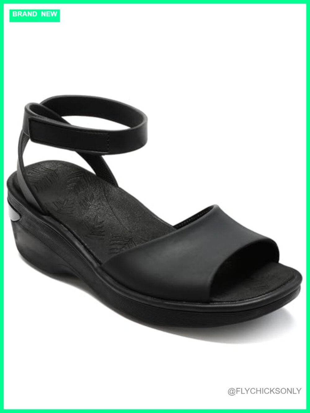Womens Wedge Sandals with Arch Support Adjustable Ankle Strap Comfort Footbed